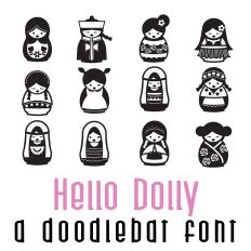Hello Dolly Doodlebat Font