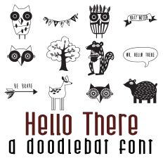 Hello There Doodlebat Font