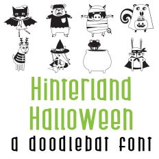 Hinterland Halloween Doodlebat Font