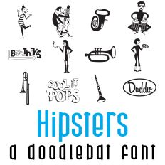 Hipsters Doodlebat Font