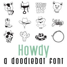 Howdy Doodlebat Font