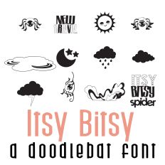 Itsy Bitsy Doodlebat Font