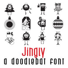 Jingly Doodlebat Font