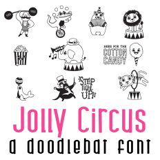 Jolly Circus Doodlebat Font
