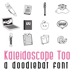 Kaleidoscope Too Doodlebat Font