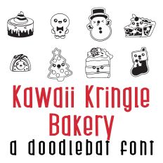 Kawaii Kringle Bakery Doodlebat Font