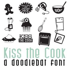 Kiss the Cook Doodlebat Font