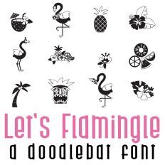 Let's Flamingle Doodlebat Font
