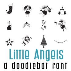 Little Angels Doodlebat Font