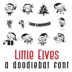 Little Elves Doodlebat Font