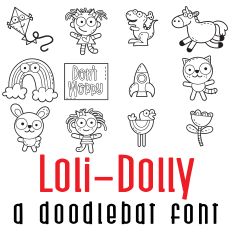 Loli-Dolly Doodlebat Font