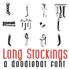 Long Stockings Doodlebat Font