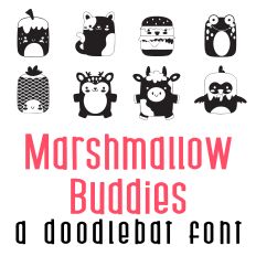 Marshmallow Buddies Doodlebat Font