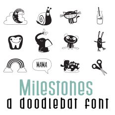 Milestones Doodlebat Font