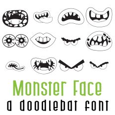 Monster Face Doodlebat Font