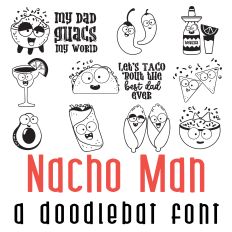 Nacho Man Doodlebat Font