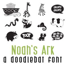 Noah's Ark Doodlebat Font