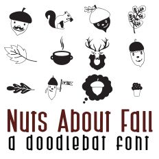 Nuts About Fall Doodlebat Font
