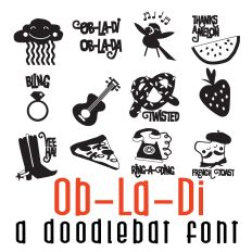 Ob-La-Di Doodlebat Font