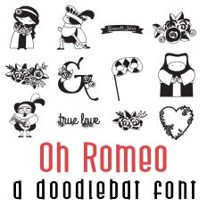 Oh Romeo Doodlebat Font