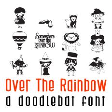 Over the Rainbow Doodlebat Font