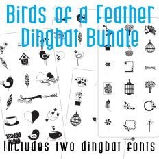 Birds of a Feather Dingbat Font Bundle
