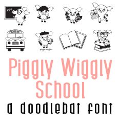 Piggly Wiggly School Doodlebat Font