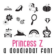Princess Z Doodlebat Font