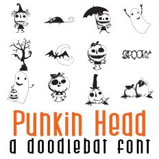 Punkin Head Doodlebat Font