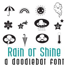 Rain or Shine Doodlebat Font