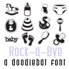 Rock-A-Bye Doodlebat Font