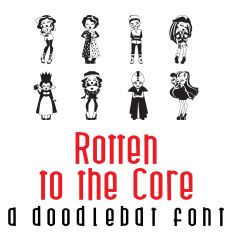 Rotten to the Core Doodlebat Font