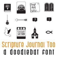 Scripture Journal Too Doodlebat Font