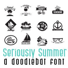 Seriously Summer Doodlebat Font