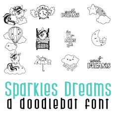 Sparkles Dream Doodlebat Font