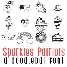 Sparkles Patriots Doodlebat Font