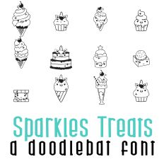 Sparkle Treats Doodlebat Font