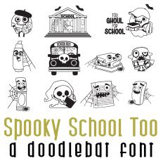 Spooky School Too Doodlebat Font