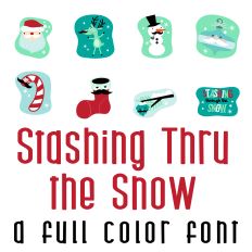 Stashing Thru the Snow Full Color Font
