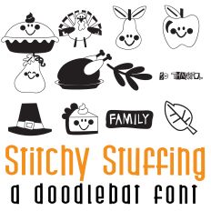 Stitchy Stuffing Doodlebat Font