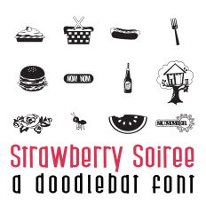 Strawberry Soiree Doodlebat Font