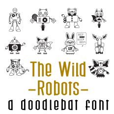 The Wild - Robots Doodlebat Font