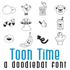 Toon Time Doodlebat Font