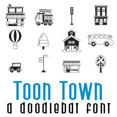 Toon Time Doodlebat Font
