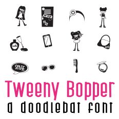 Tweeny Bopper Doodlebat Font