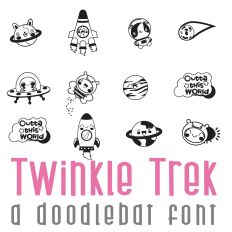 Twinkle Trek Doodlebat Font