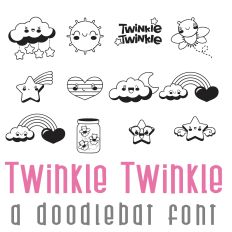 Twinkle Twinkle Doodlebat Font