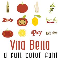 Vita Bella Full Color Font