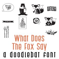 What Does the Fox Say Doodlebat Font