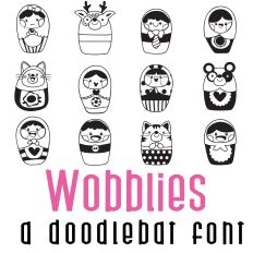 Wobblies Doodlebat Font